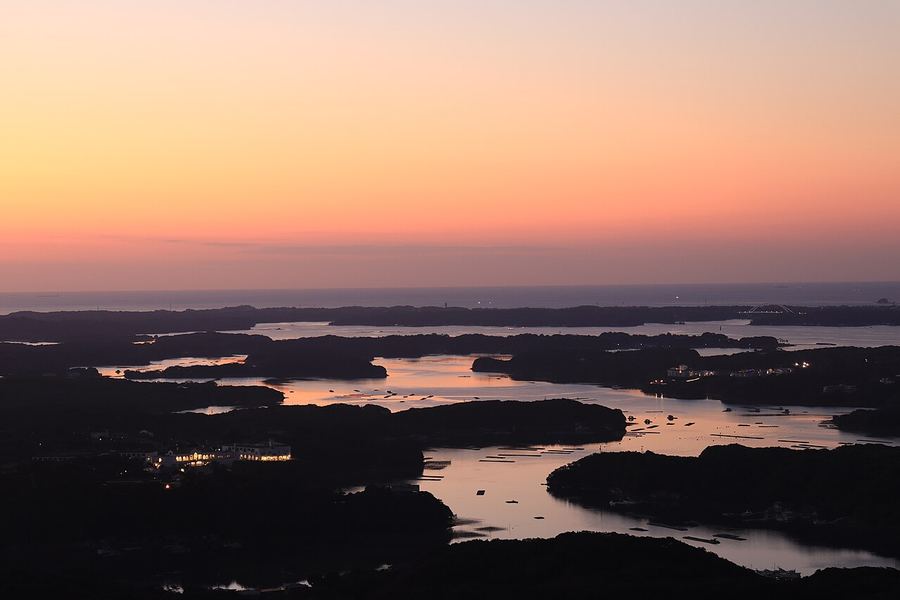 夕暮れの英虞湾