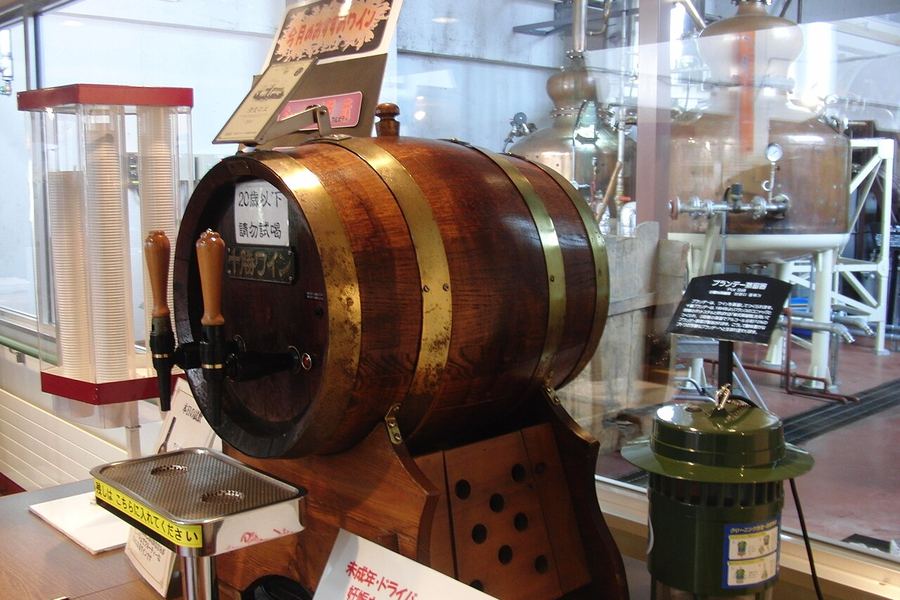 ワイン城内の試飲コーナー